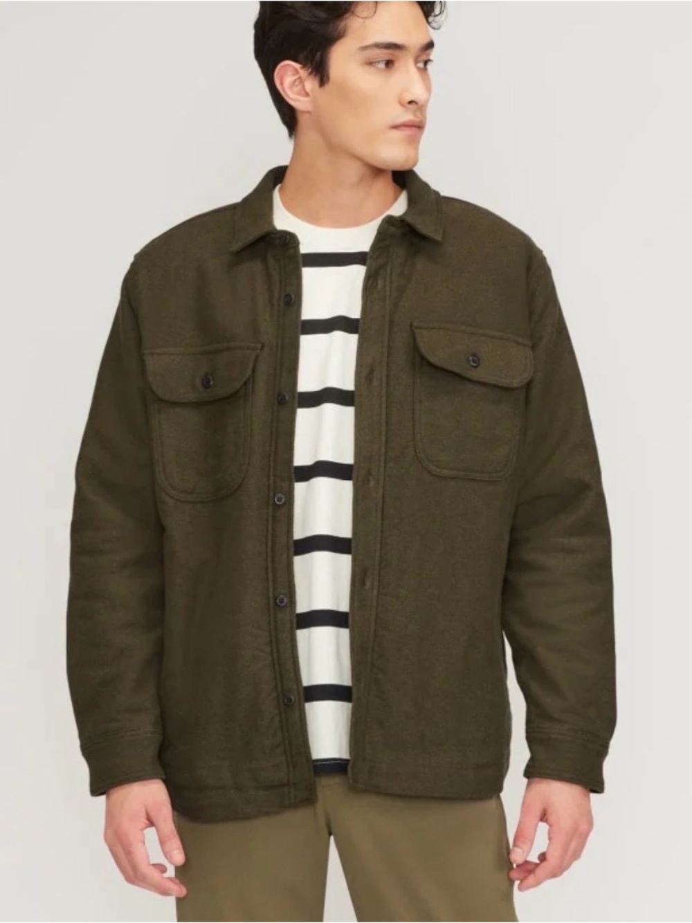 Everlane ReNew Fleece-Lined Heavyweight Overshirt